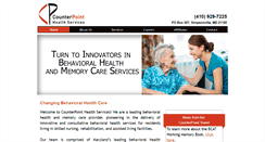 Desktop Screenshot of counterpointhealthservices.com