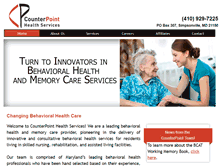 Tablet Screenshot of counterpointhealthservices.com